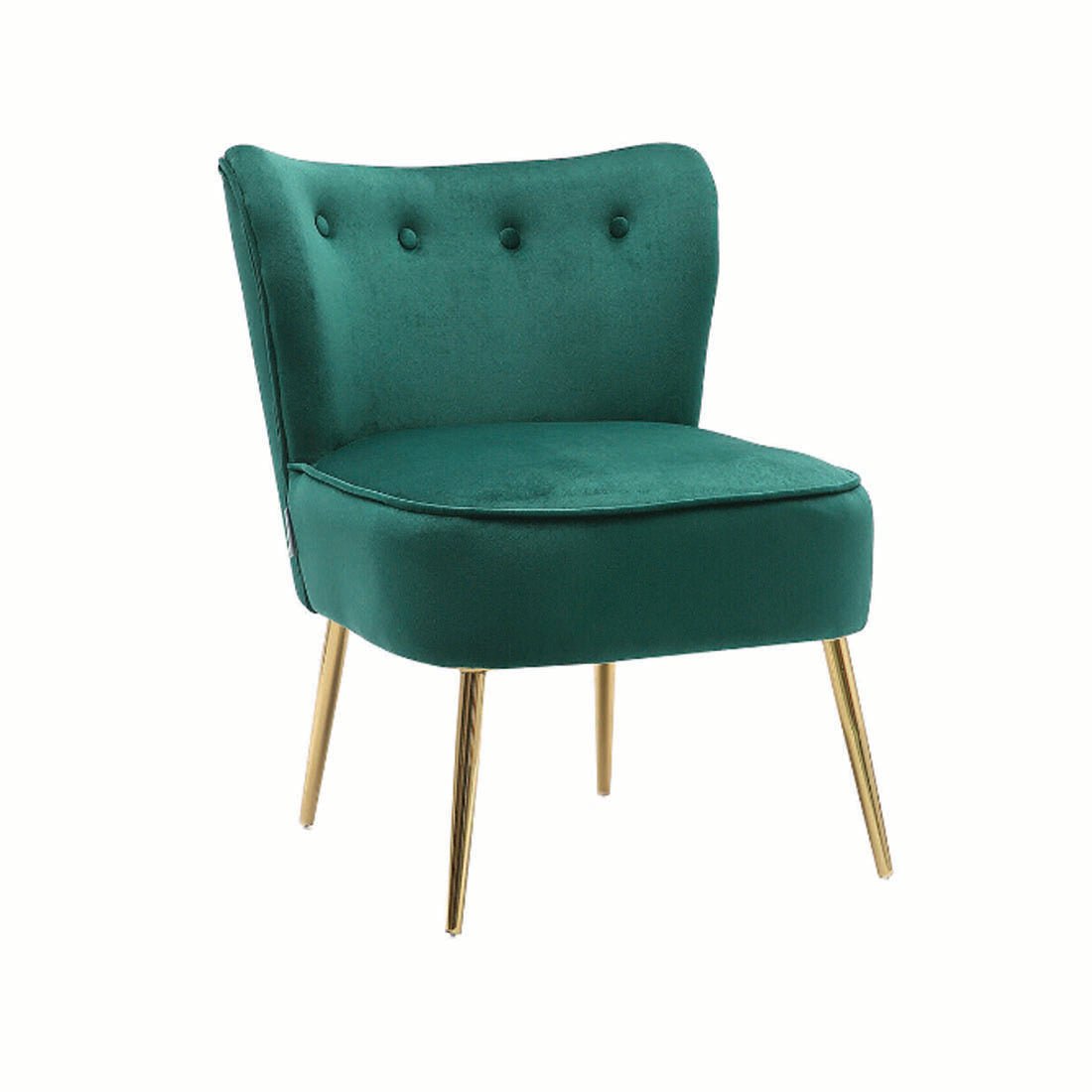Seagreen Deep Cushioning Comfy Plush Velvet Lounge Chair - Decor Smart