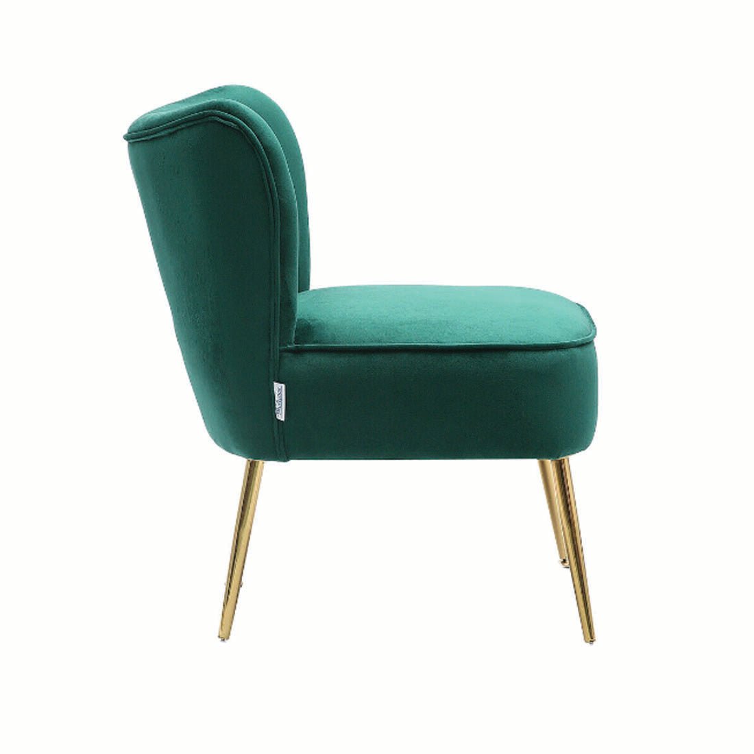 Seagreen Deep Cushioning Comfy Plush Velvet Lounge Chair - Decor Smart