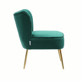 Seagreen Deep Cushioning Comfy Plush Velvet Lounge Chair - Decor Smart