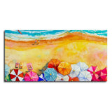 Seascape Top View Premium Canvas Watercolor Wall Painting - Decor Smart