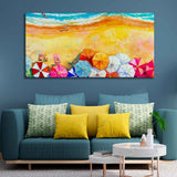 Seascape Top View Premium Canvas Watercolor Wall Painting - Decor Smart