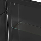 Sharp-Edge Hexagon Mirror Cabinet for Contemporary Spaces