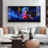 Shiv Shakti Premium Acrylic Floating Wall Painting - Decor Smart