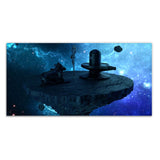 Shiva Lingam and Nandhi Statue Canvas Wall Painting - Decor Smart