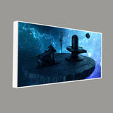 Shiva Lingam and Nandhi Statue Canvas Wall Painting - Decor Smart