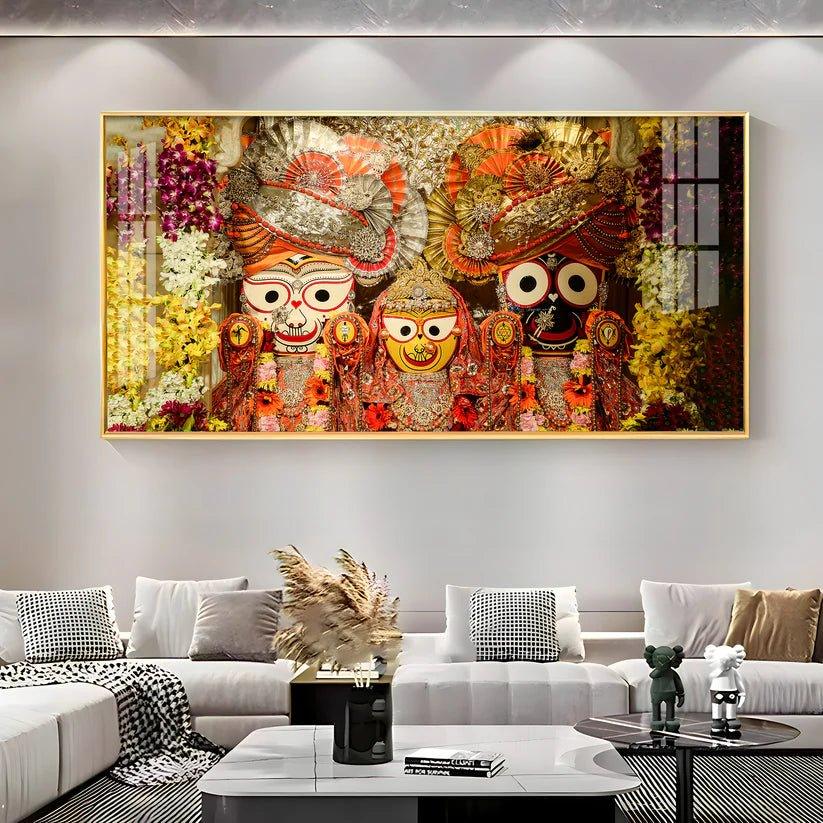 Shree Jagannatha Ji Premium Acrylic Floating Wall Painting - Decor Smart
