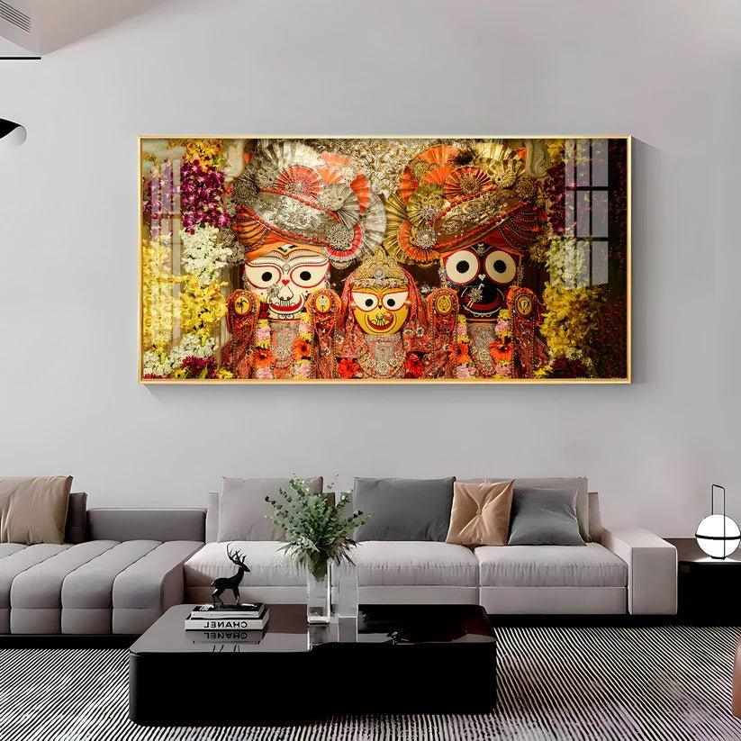 Shree Jagannatha Ji Premium Acrylic Floating Wall Painting - Decor Smart