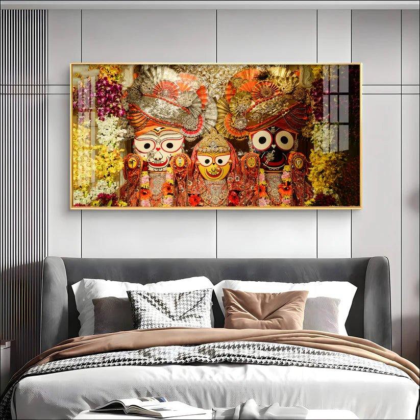 Shree Jagannatha Ji Premium Acrylic Floating Wall Painting - Decor Smart