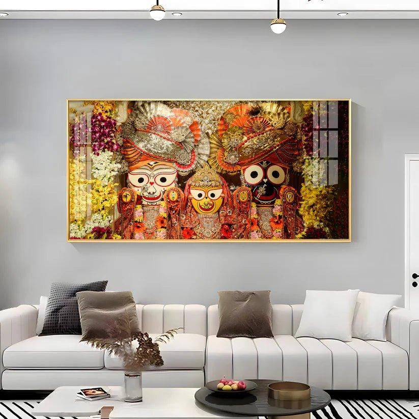 Shree Jagannatha Ji Premium Acrylic Floating Wall Painting - Decor Smart