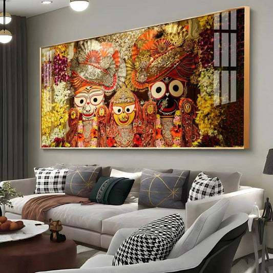Shree Jagannatha Ji Premium Acrylic Floating Wall Painting - Decor Smart