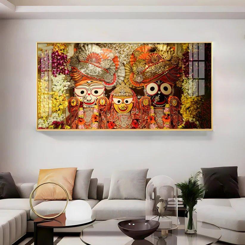 Shree Jagannatha Ji Premium Acrylic Floating Wall Painting - Decor Smart