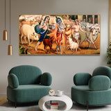 Shree Krishna with Balram Canvas Wall Painting - Decor Smart