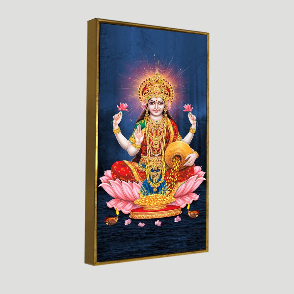 Shree Laxmi Mata Canvas Wall Painting - Decor Smart