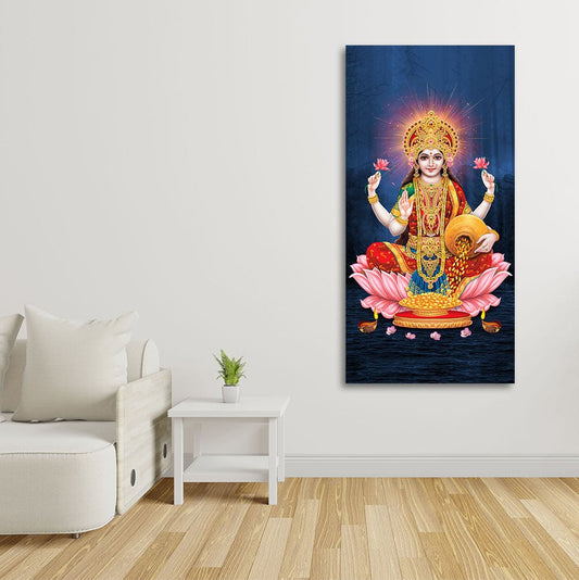 Shree Laxmi Mata Canvas Wall Painting - Decor Smart