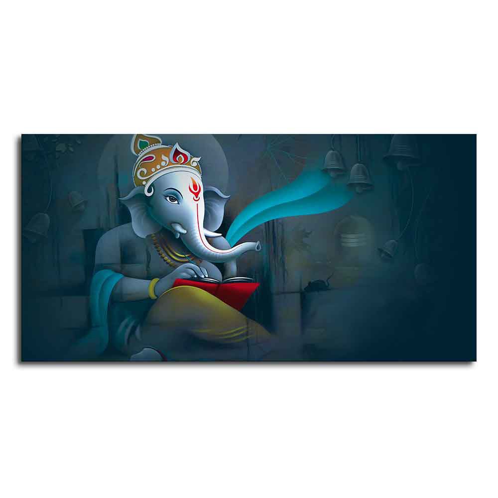 Shri Ganpati Ganesha Canvas Wall Painting - Decor Smart
