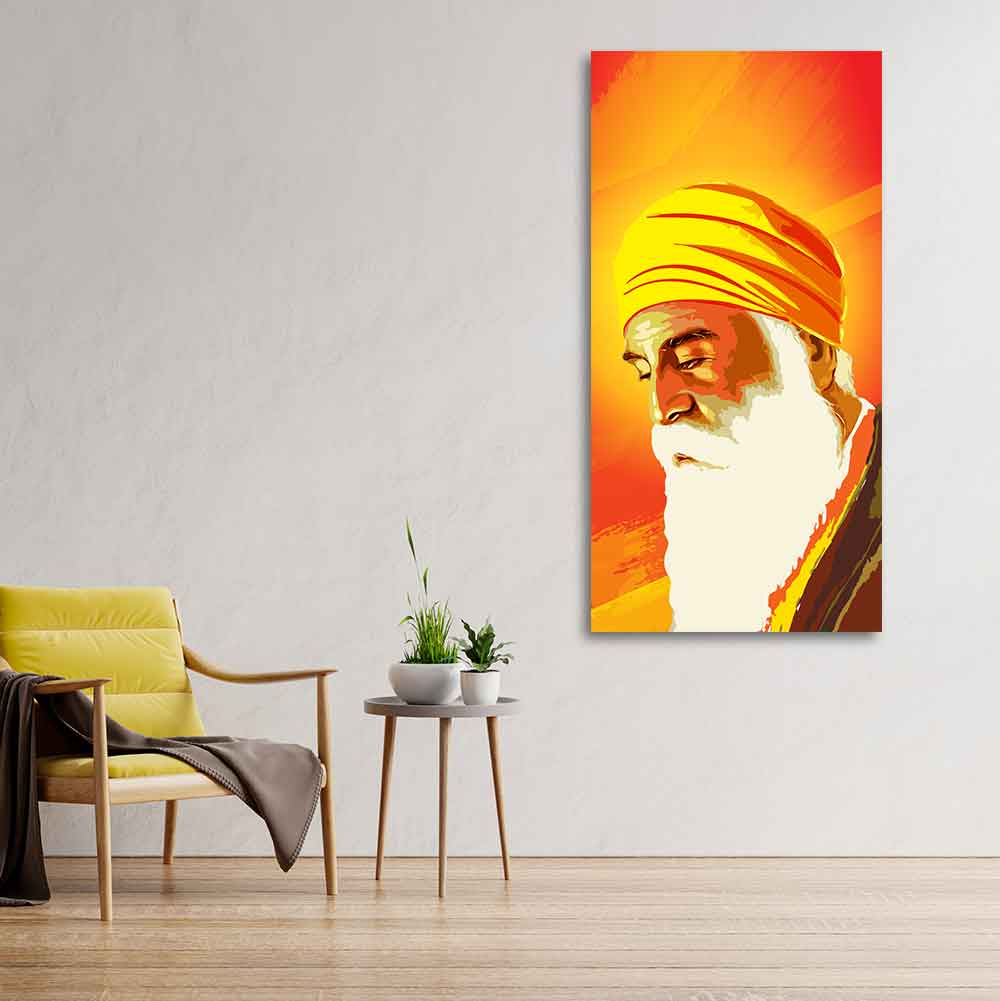 Shri Guru Nanak Dev Canvas Wall Painting - Decor Smart