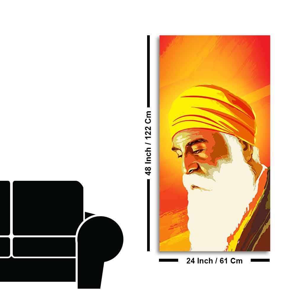 Shri Guru Nanak Dev Canvas Wall Painting - Decor Smart