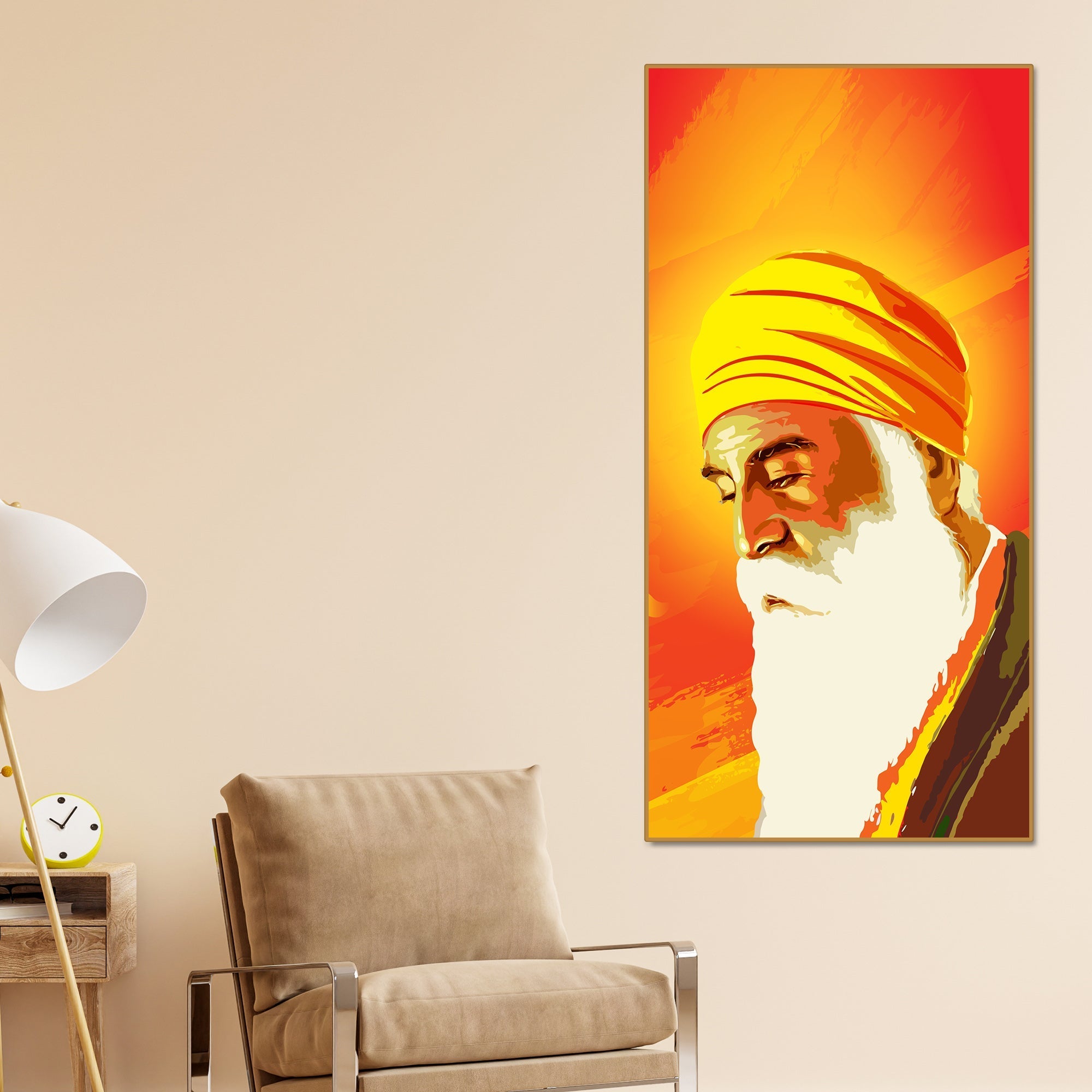 Shri Guru Nanak Dev Canvas Wall Painting - Decor Smart