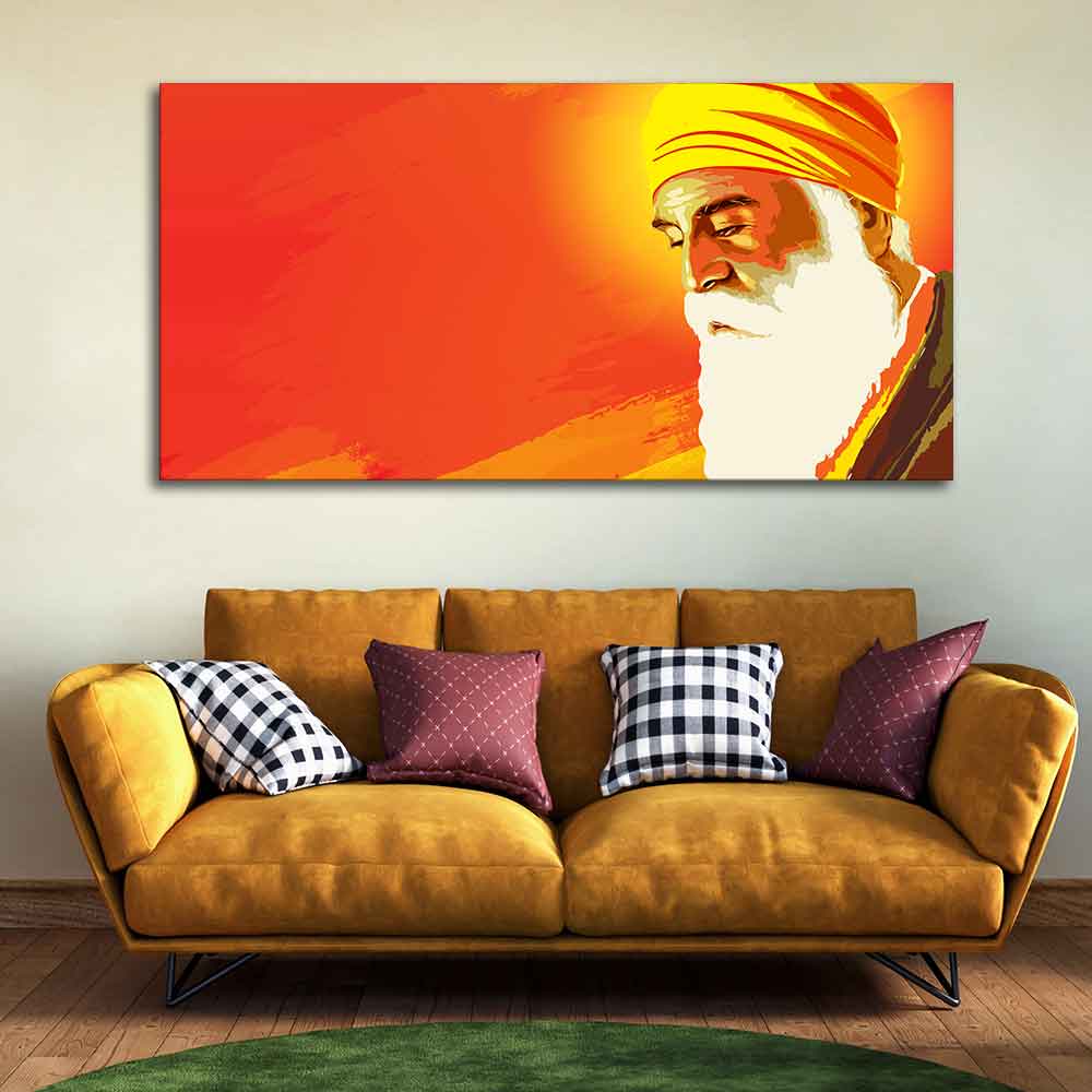 Shri Guru Nanak Dev Premium Wall Painting - Decor Smart