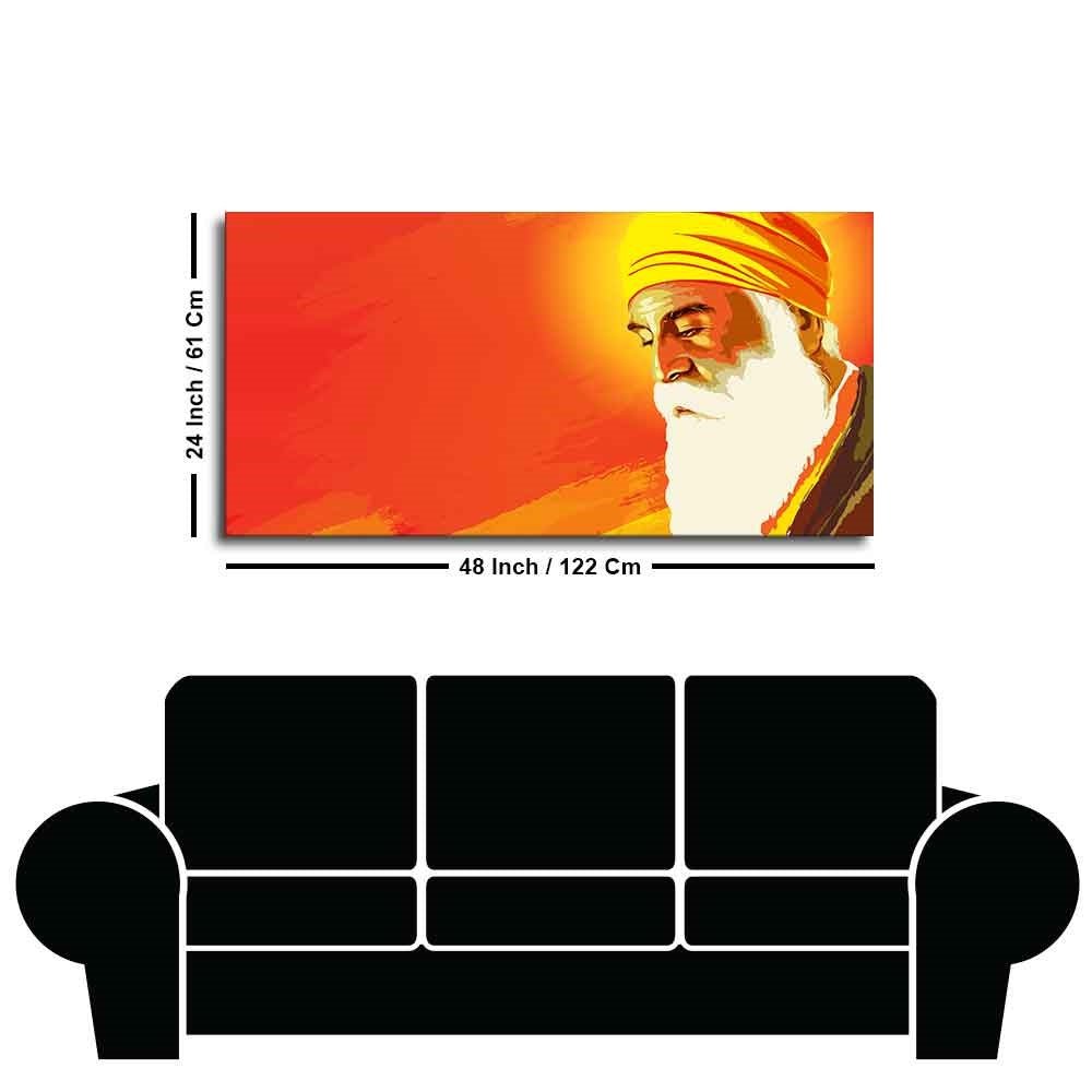 Shri Guru Nanak Dev Premium Wall Painting - Decor Smart