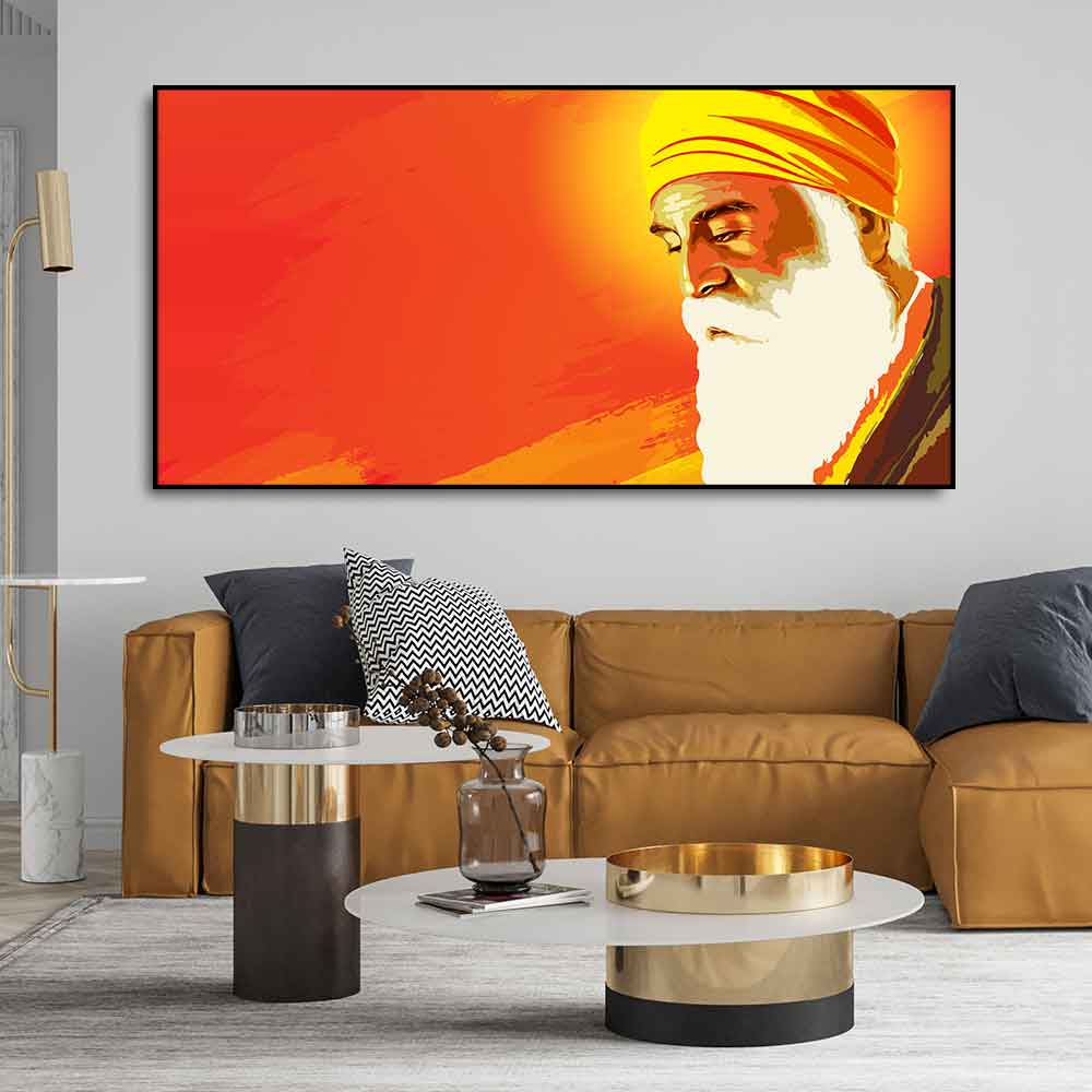 Shri Guru Nanak Dev Premium Wall Painting - Decor Smart