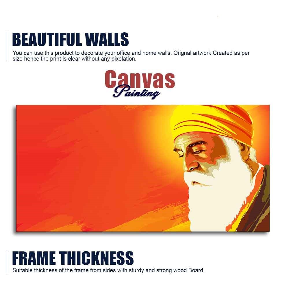 Shri Guru Nanak Dev Premium Wall Painting - Decor Smart