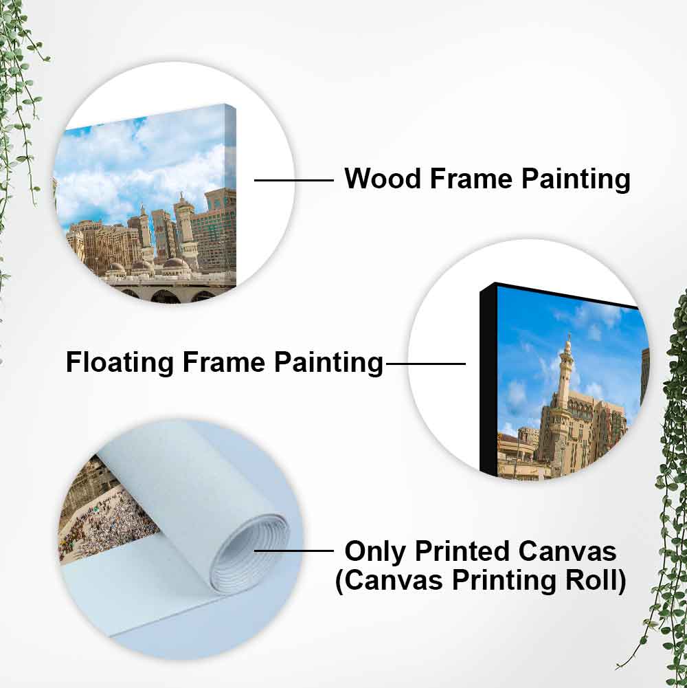Skyline of Mecca Saudi Arabia Wall Painting - Decor Smart