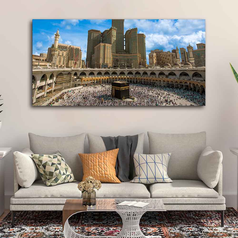 Skyline of Mecca Saudi Arabia Wall Painting - Decor Smart