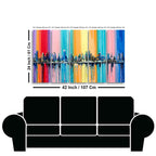 City Skyline Premium Canvas Wall Painting Set of Five
