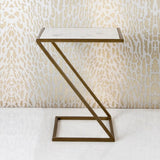 Slanting Chic Premium Metal Side Table - Decor Smart