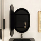 Sleek & Durable Oval Bathroom Cabinet Wall Mirror