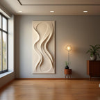 Soft Ripple Textured Fluid Form 3D Wall Art Home Decor