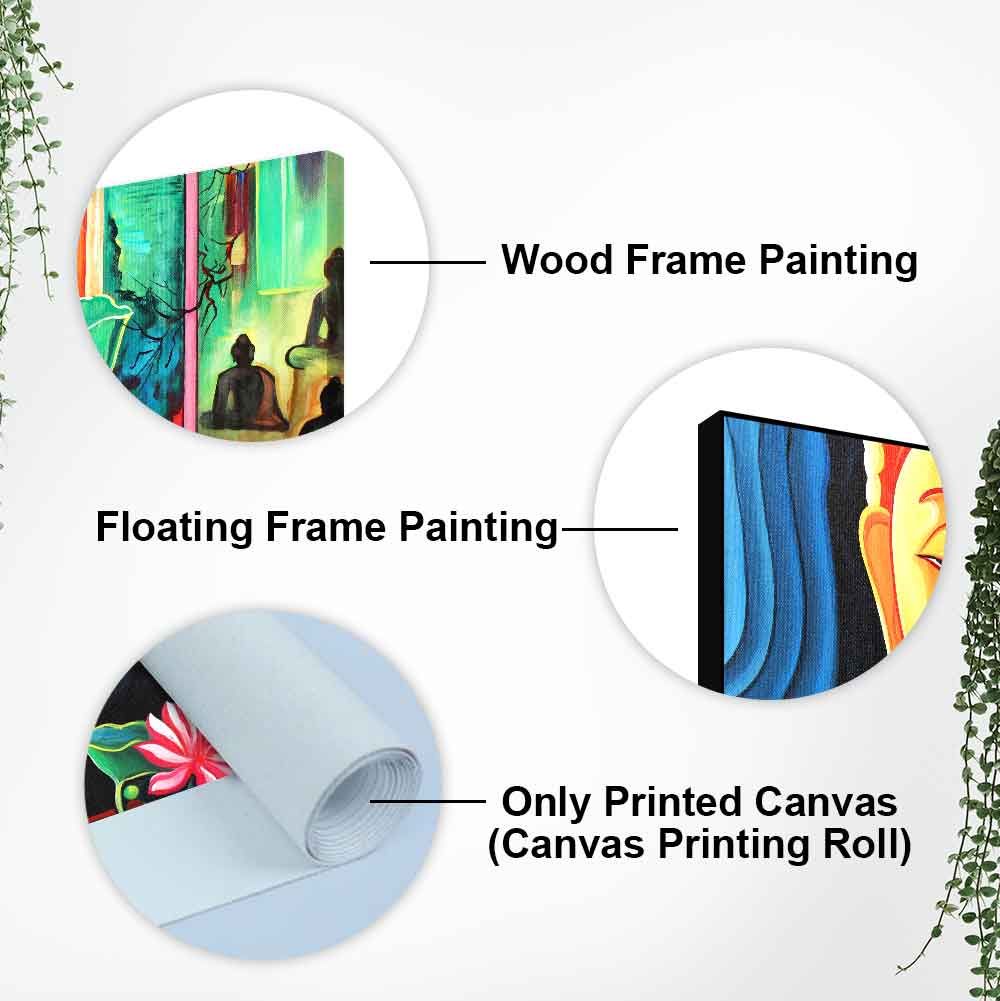 Spiritual Gautam Buddha Wall Painting - Decor Smart