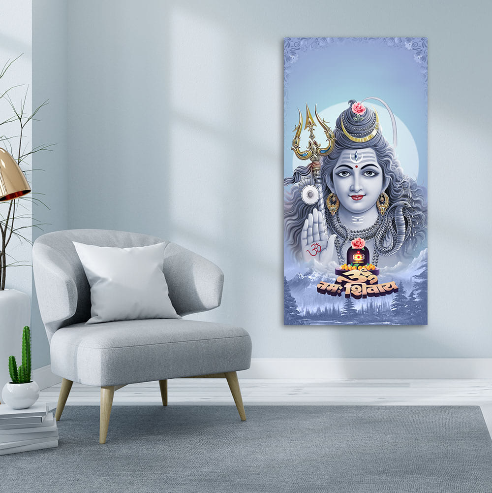 Spiritual Mahadev Premium Wall Painting - Decor Smart