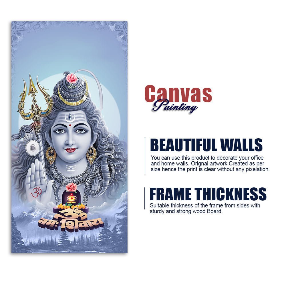 Spiritual Mahadev Premium Wall Painting - Decor Smart