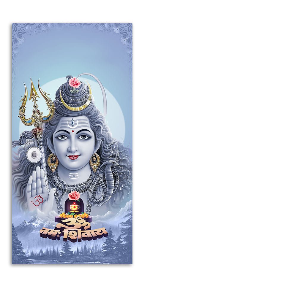 Spiritual Mahadev Premium Wall Painting - Decor Smart