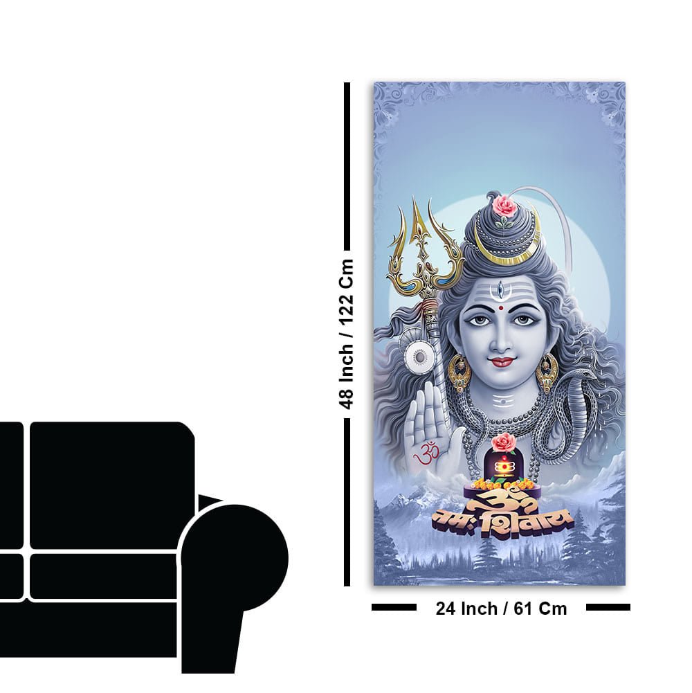 Spiritual Mahadev Premium Wall Painting - Decor Smart