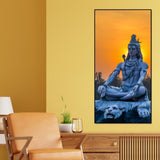 Spiritual Wall Painting of Lord Shiva Statue - Decor Smart