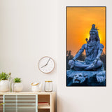 Spiritual Wall Painting of Lord Shiva Statue - Decor Smart
