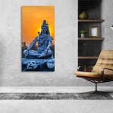 Spiritual Wall Painting of Lord Shiva Statue - Decor Smart