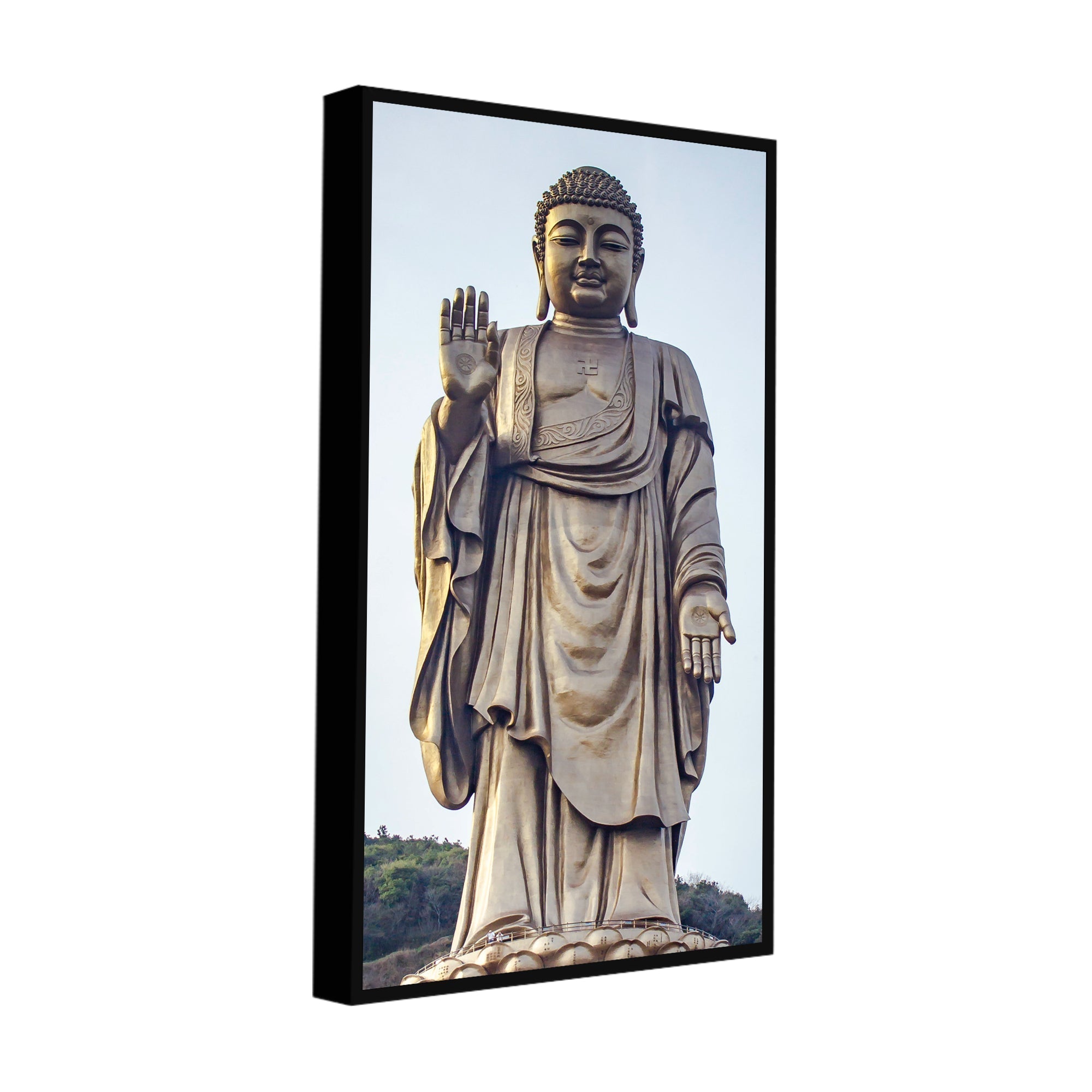 Statue of Gautam Buddha Canvas Wall Painting - Decor Smart