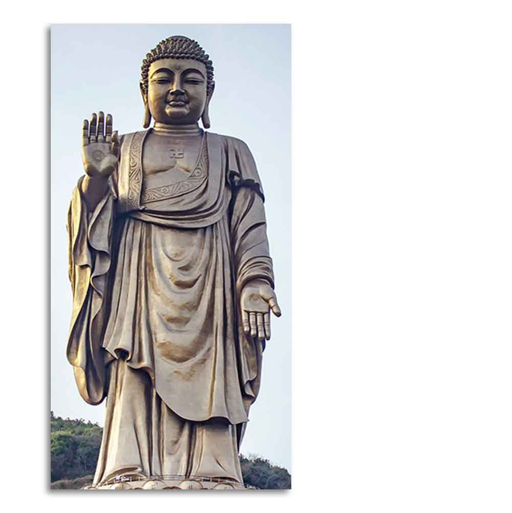 Statue of Gautam Buddha Canvas Wall Painting - Decor Smart