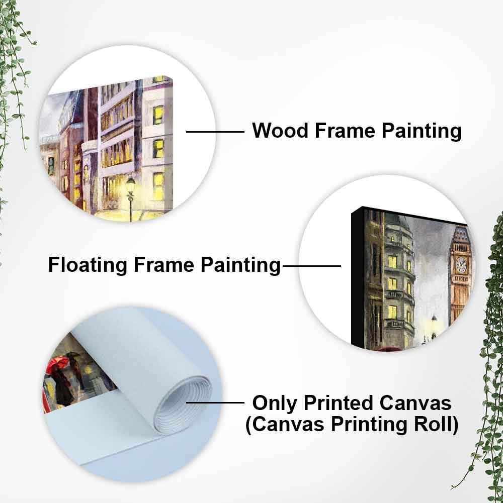 Street view of London Premium Wall Painting - Decor Smart