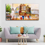 Street View of Paris Premium Wall Painting - Decor Smart