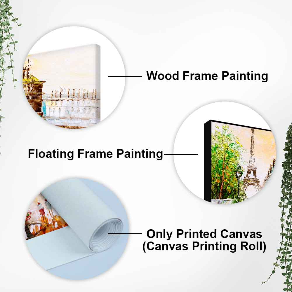 Street View of Paris Premium Wall Painting - Decor Smart