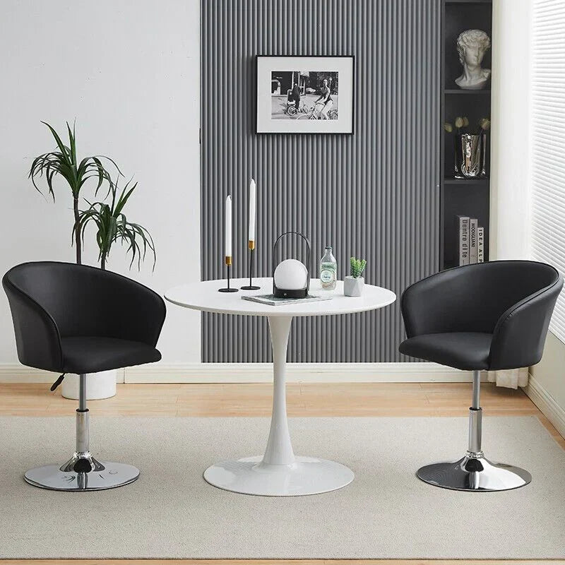 Stylish Adjustable Bar Lounge Chair with Curved Back Design