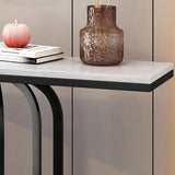 Stylish White Marble Top Console Table - Decor Smart