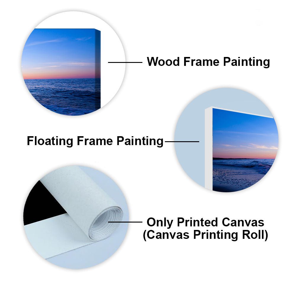 Sunset Sea Horizon Premium Canvas Wall Painting - Decor Smart