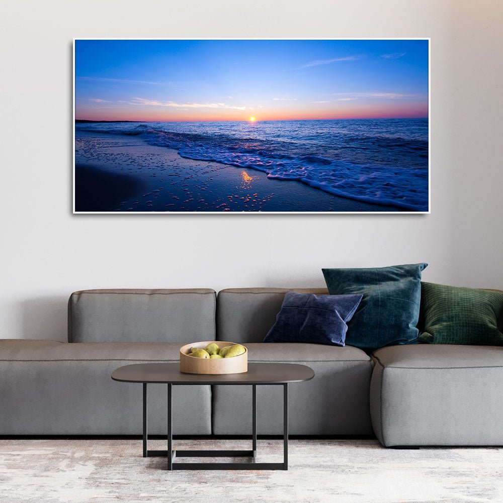 Sunset Sea Horizon Premium Canvas Wall Painting - Decor Smart
