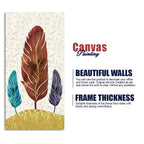 Textured Feathers Premium Canvas Wall Painting